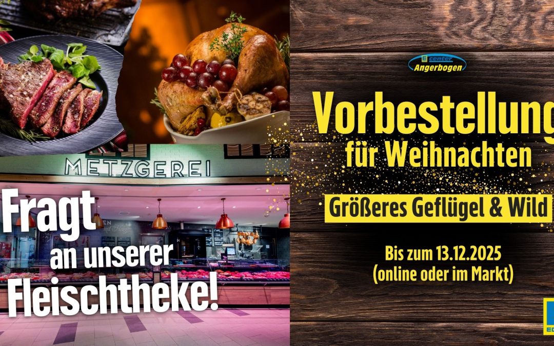 Weihnachtsbestellung Fleischtheke